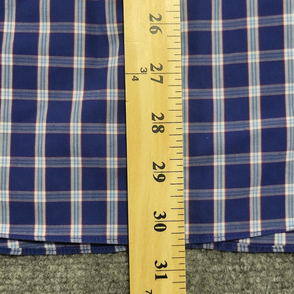 Men's Brooks Brothers Regent Shirt XL Blue Button Down Puckerware Plaid Checker - Picture 14 of 16